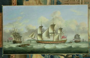 3つのイギリスのフリゲート艦、オフショア、1782